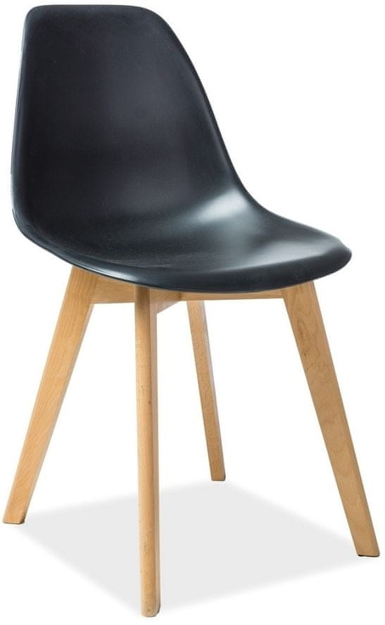 CASARREDO Jedálenská stolička RISO čierna/buk
